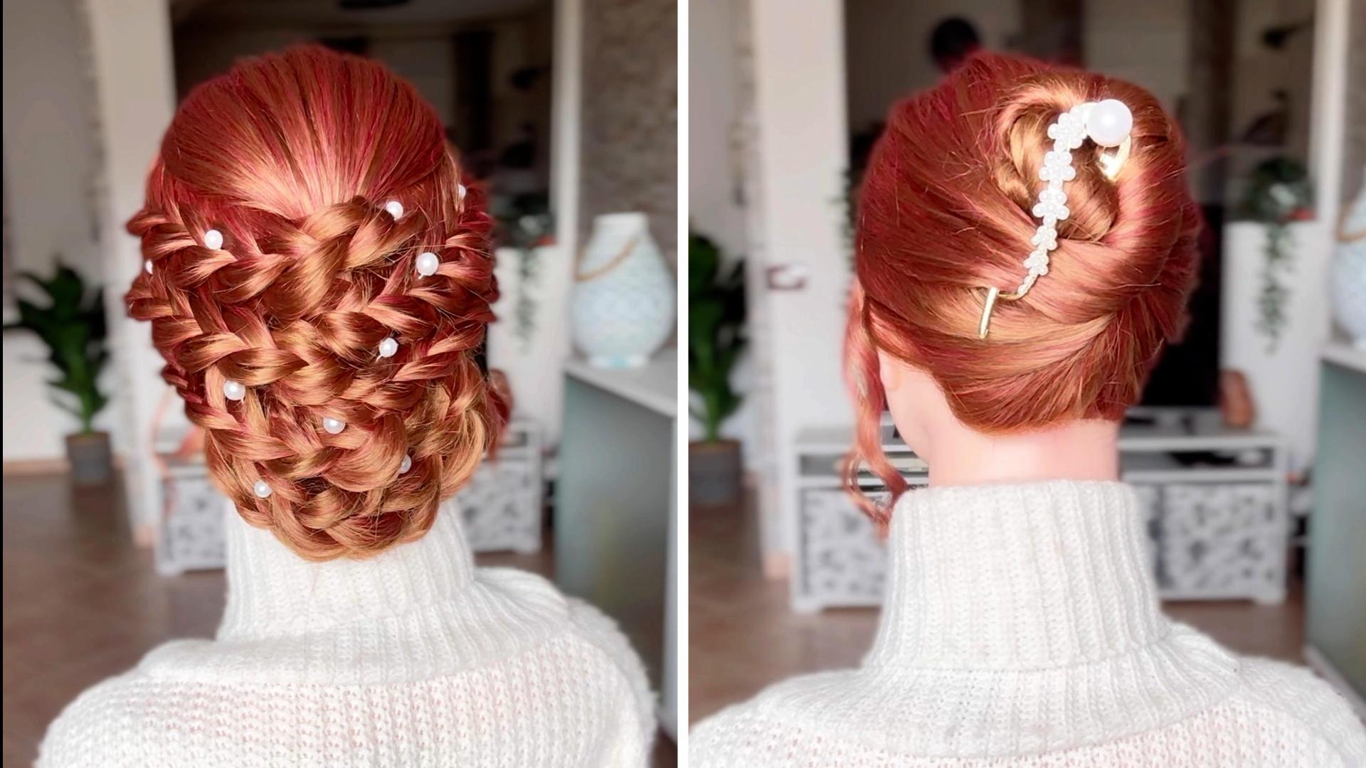 capelli raccolti medi